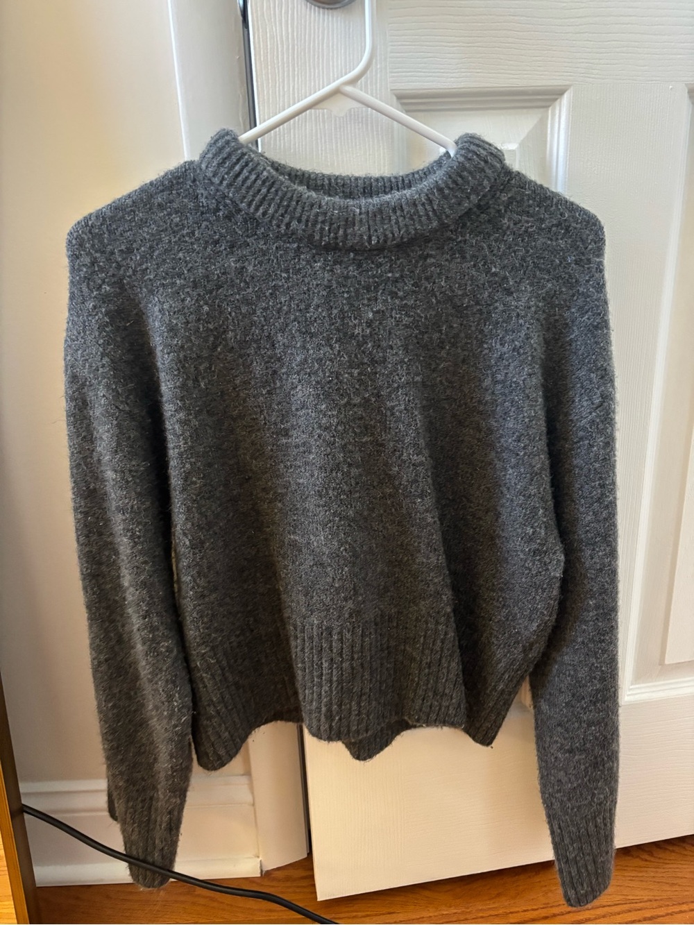 H&M Dark Gray Crewneck Sweater - Soft Knit